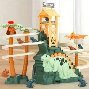 Dinosaur Climbing Slide Lights Music Roller Coast