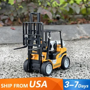 Children's metal forklift liftable design - toys